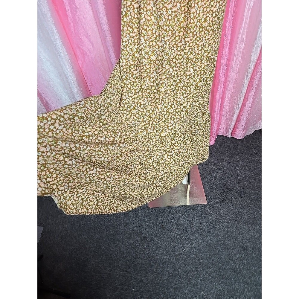 Altar'd State Brown Floral High Low Ruffle Maxi Boho Skirt Size Large - Picture 12 of 15